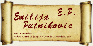 Emilija Putniković vizit kartica